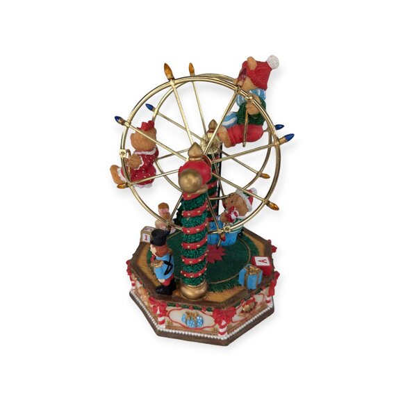 San Francisco Music Box Co Bear Musical Ferris Wheel- Plays Jingle Bells - Picture 3 of 9